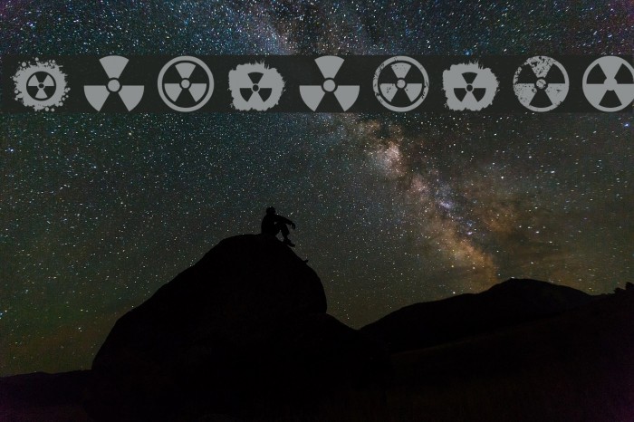 RADIATION Font examples