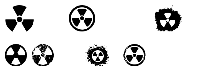 RADIATION Font LOWERCASE