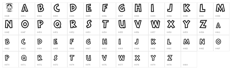 RADITAS CARTOON Character Map