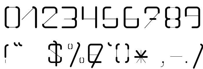 RADIUS Font OTHER CHARS