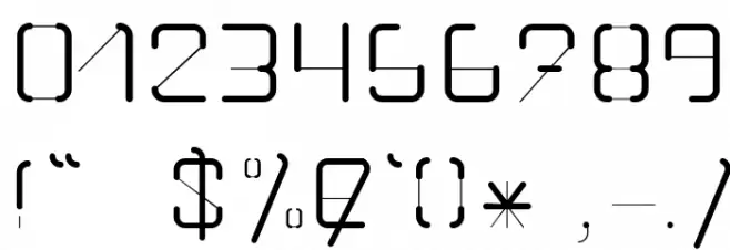 RADIUS Font OTHER CHARS