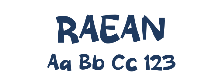 RAEAN Font Preview