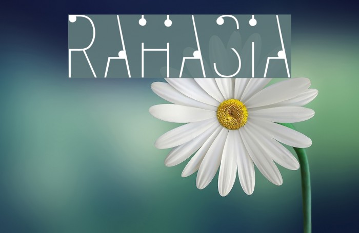 RAHASIA Font examples