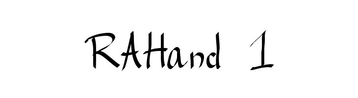 RAHand 1 Font