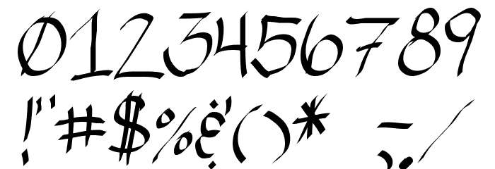 RAHand 1 Font OTHER CHARS