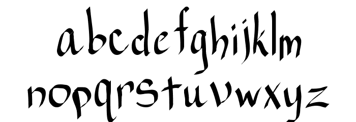 RAHand 1 Font LOWERCASE