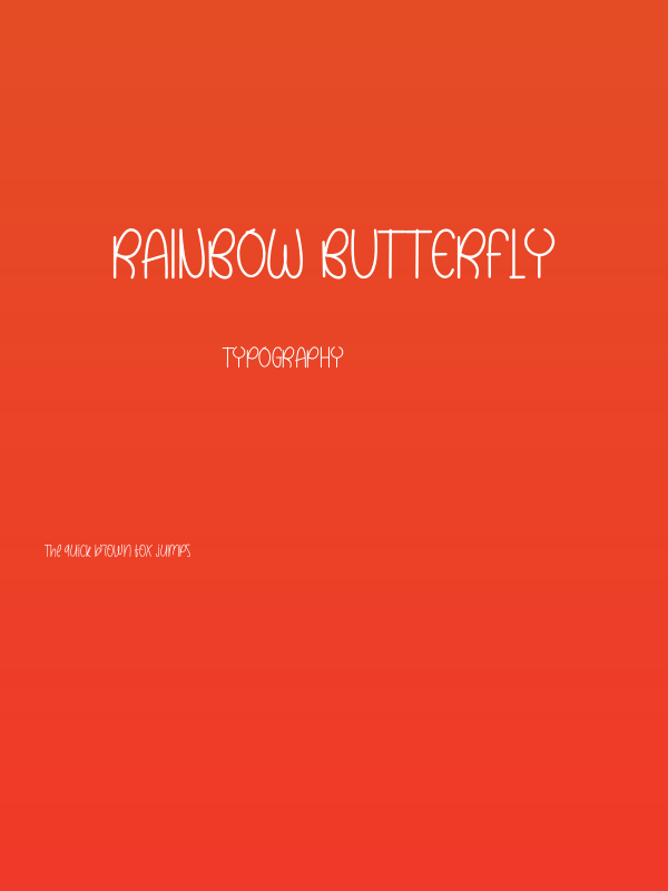 RAINBOW BUTTERFLY Poster