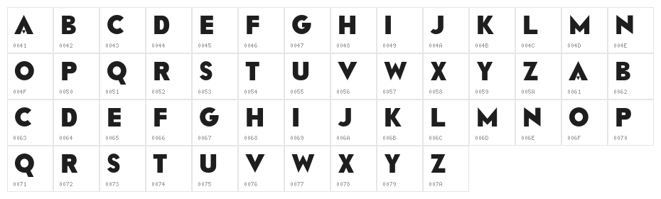 RAINFALL-Black Character Map