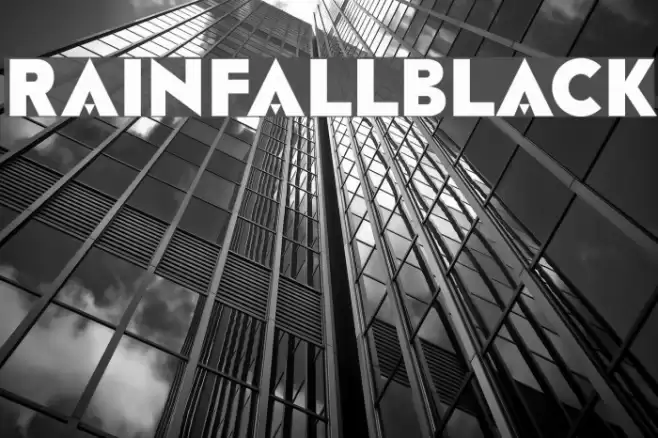 RAINFALL-Black Font examples