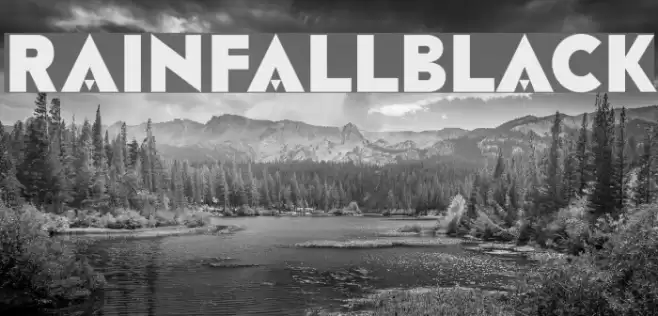 RAINFALL-Black Font examples