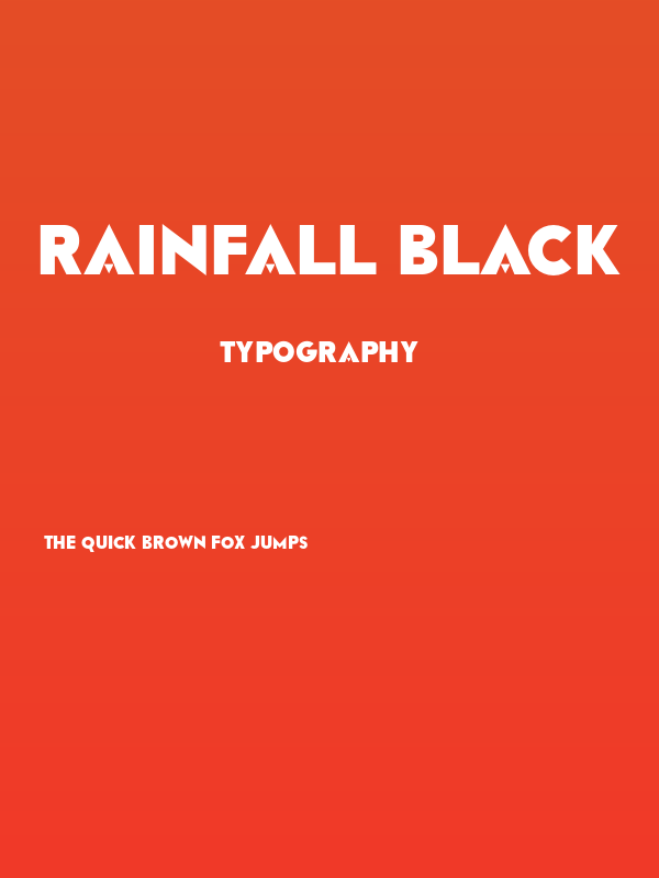 RAINFALL-Black Poster