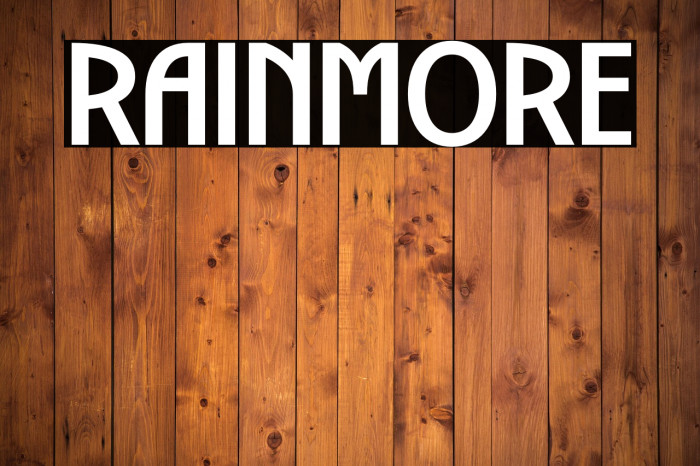 RAINMORE Example 1