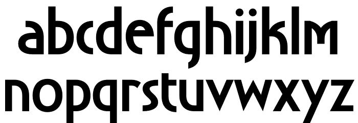 RAINMORE Font Litere mici