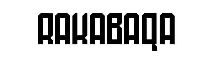 RAKABAQA  font caratteri gratis