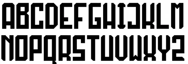 RAKABAQA Font Litere mari