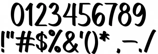RAKEBOOM Regular Font OTHER CHARS