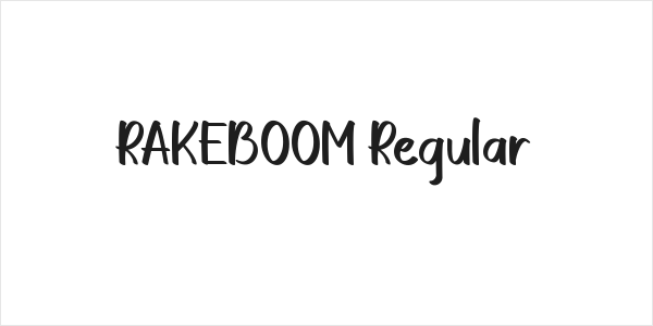 RAKEBOOM Regular Logo