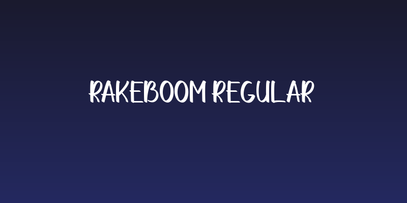 RAKEBOOM Regular Social Header