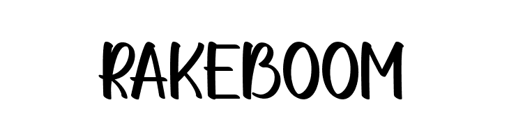 RAKEBOOM Font