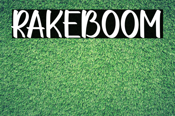 RAKEBOOM Font examples