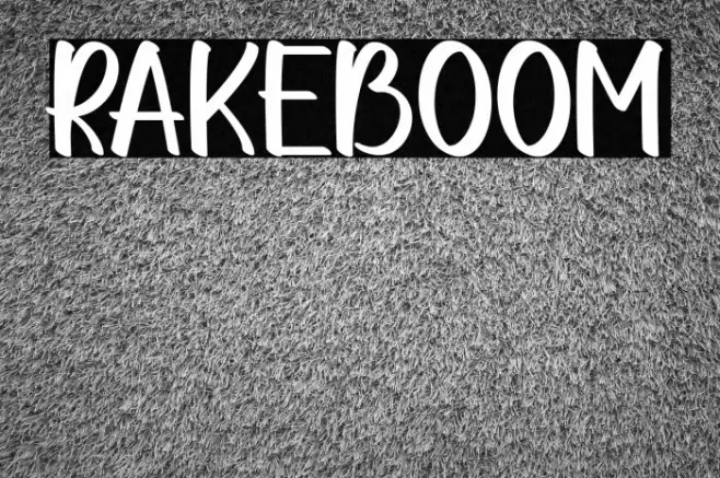 RAKEBOOM Font examples