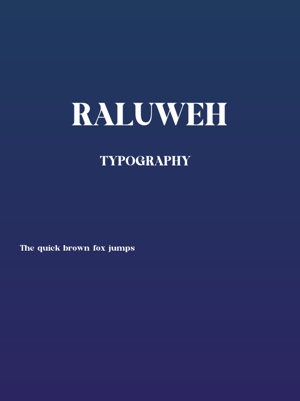 RALUWEH Poster
