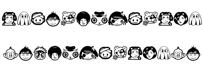 RANDOM Face 1 Font LOWERCASE