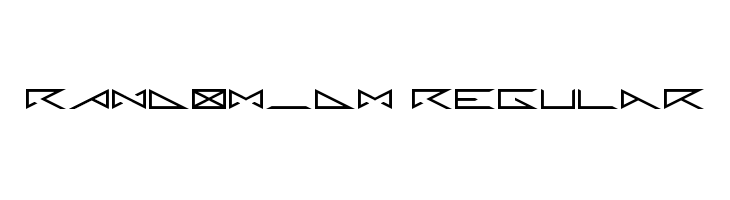 RANDOM_DM Regular  Free Fonts Download