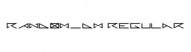 RANDOM_DM Regular  免费字体下载