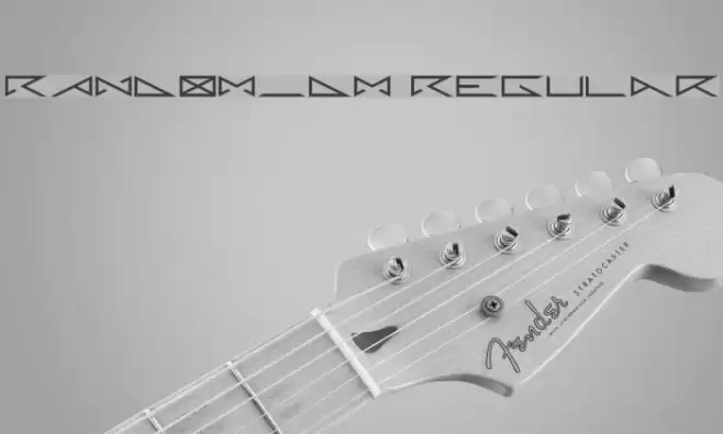 RANDOM_DM Regular Font examples