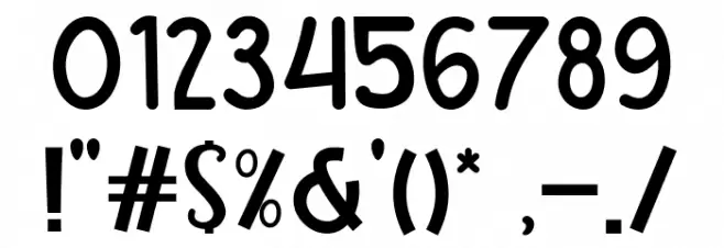 RANDY CANDY Font OTHER CHARS