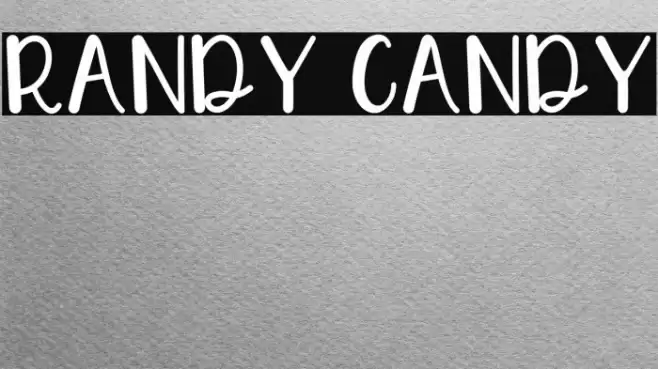 RANDY CANDY Font examples