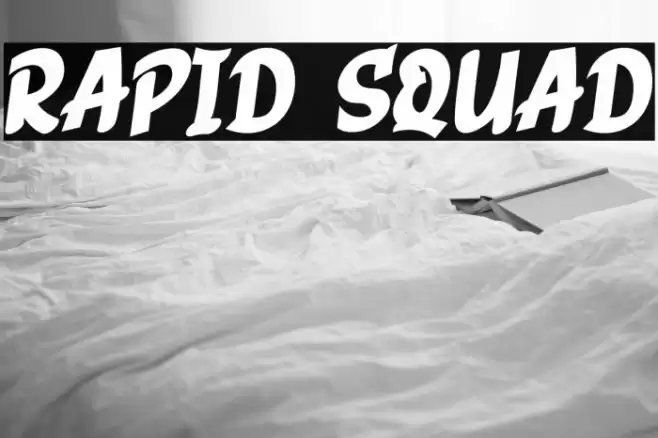 RAPID SQUAD Font examples