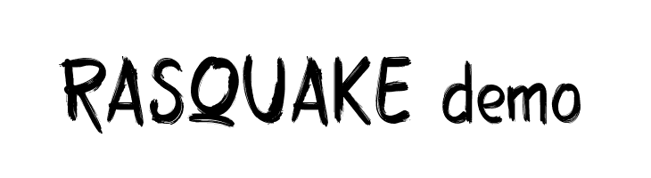 RASQUAKE demo Font