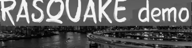 RASQUAKE demo Font examples