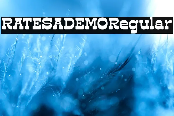 RATESADEMO Regular Example 1