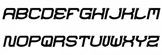 RAYNALIZ Bold Italic Schriftart Groß