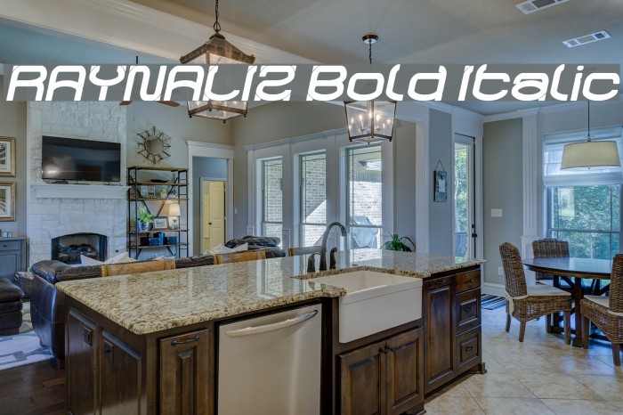 RAYNALIZ Bold Italic Example 2