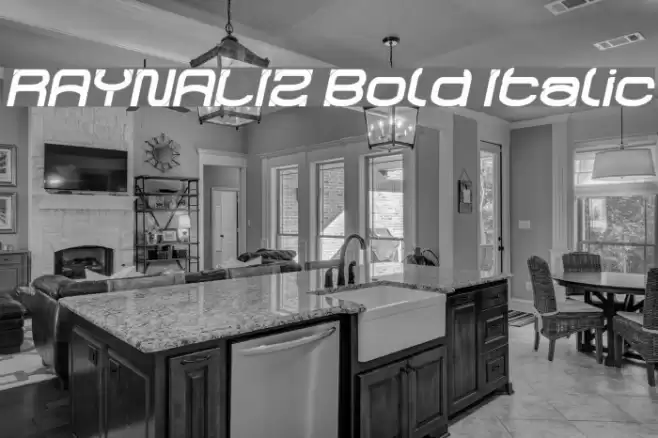 RAYNALIZ Bold Italic Font examples