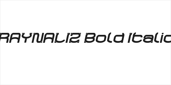 RAYNALIZ Bold Italic Logo