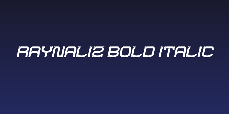 RAYNALIZ Bold Italic Social Header