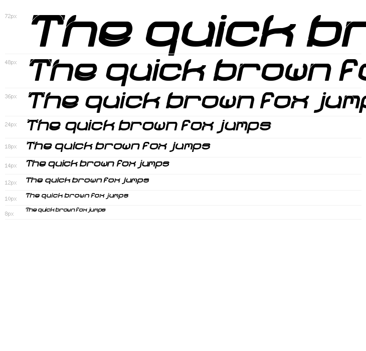 RAYNALIZ Bold Italic Waterfall