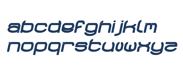 RAYNALIZ Bold Italic Lowercase