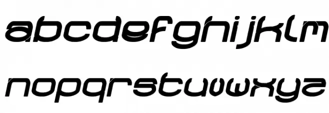 RAYNALIZ Bold Italic Caratteri MINUSCOLO
