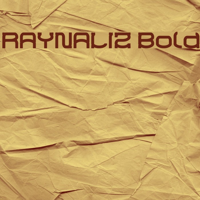 RAYNALIZ Bold Font examples