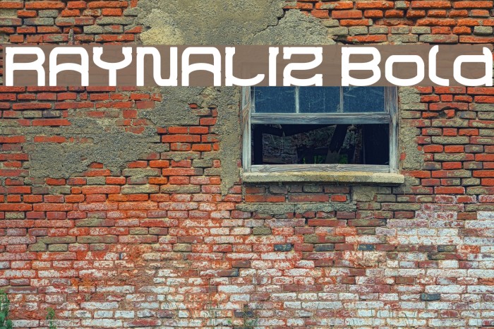RAYNALIZ Bold Font examples