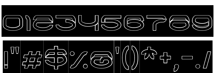 RAYNALIZ-Hollow Font OTHER CHARS