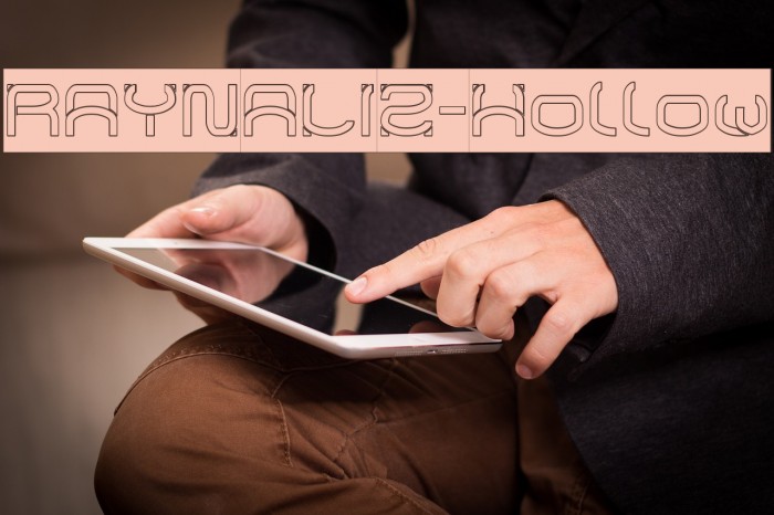 RAYNALIZ-Hollow Font examples