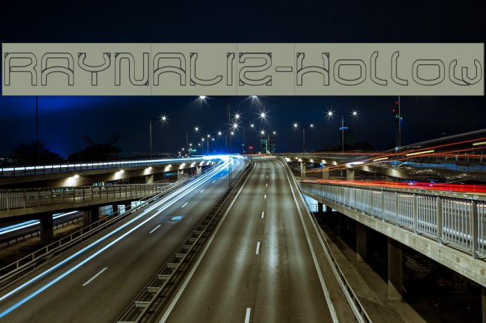 RAYNALIZ-Hollow Font examples