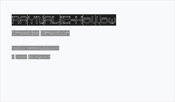 RAYNALIZ-Hollow Business Card